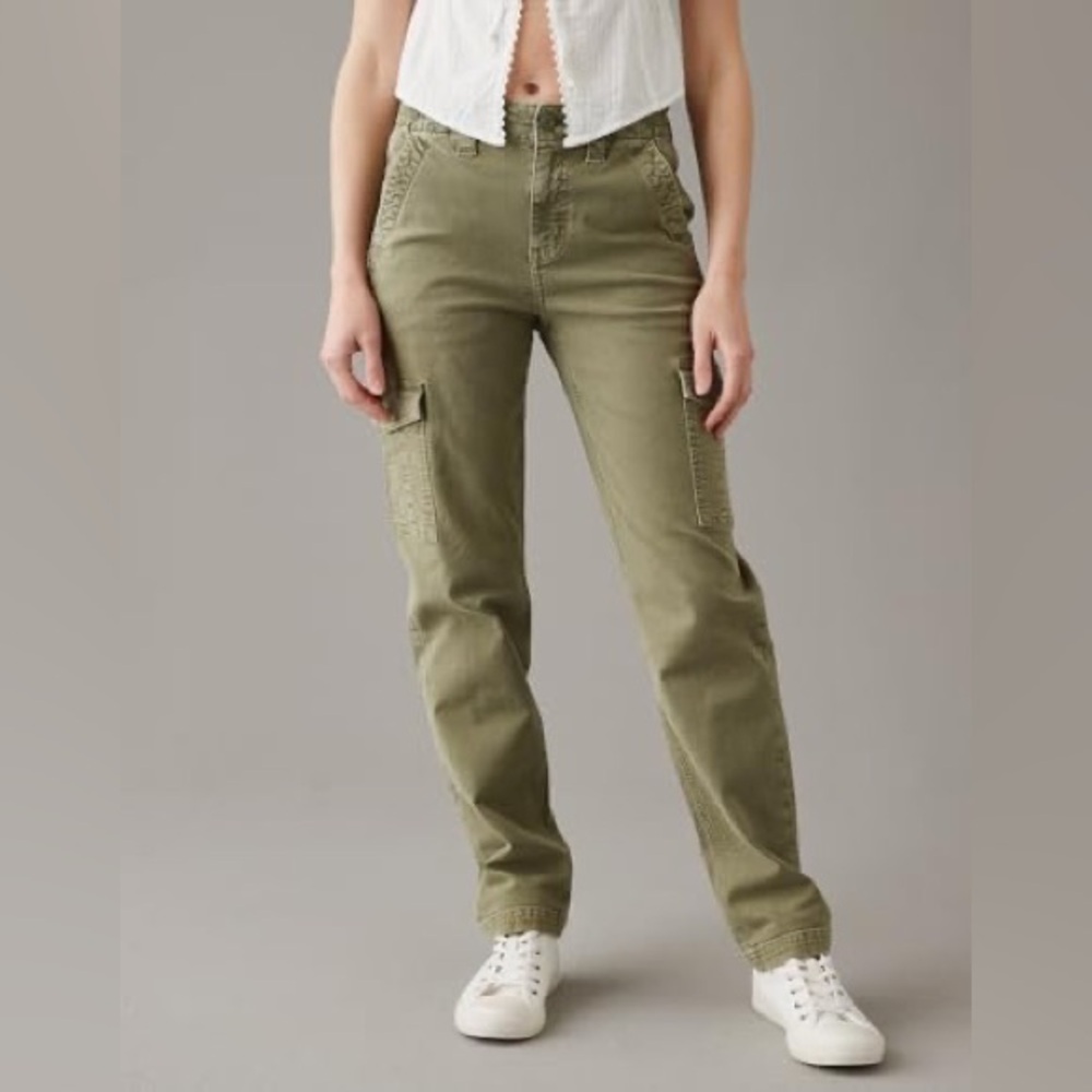 American Eagle high rise, straight stretch true size XS- new with tags